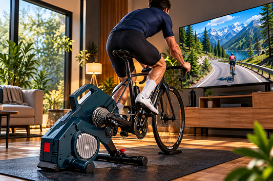 Smart bike trainer for indoor cycling and home workout
