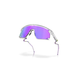 Oakley Sunglass BXTR Metal prizm violet Lenses with matte clear Frame