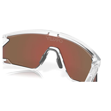 Oakley Sunglass BXTR Metal prizm violet Lenses with matte clear Frame