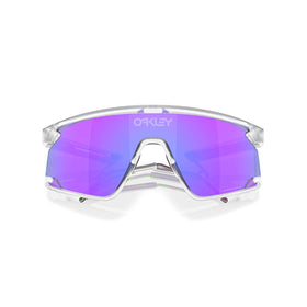 Oakley Sunglass BXTR Metal prizm violet Lenses with matte clear Frame