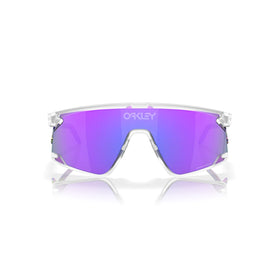 Oakley Sunglass BXTR Metal prizm violet Lenses with matte clear Frame
