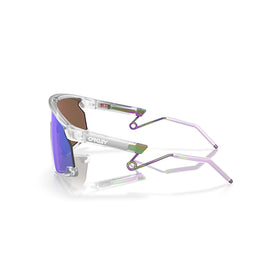 Oakley Sunglass BXTR Metal prizm violet Lenses with matte clear Frame