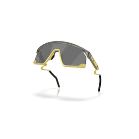 Oakley Sunglass BXTR Metal Alloy Collection prizm black Lenses With matte grey ink/vintage gold Frame