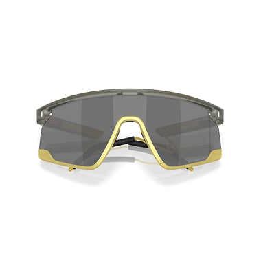 Oakley Sunglass BXTR Metal Alloy Collection prizm black Lenses With matte grey ink/vintage gold Frame