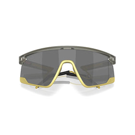 Oakley Sunglass BXTR Metal Alloy Collection prizm black Lenses With matte grey ink/vintage gold Frame