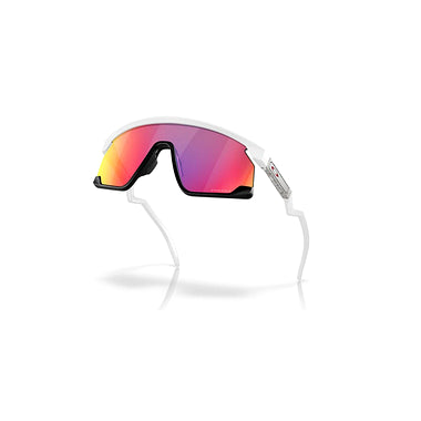 Oakley Sunglass BXTR prizm road Lenses with matte white Frame