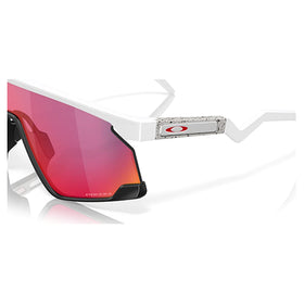 Oakley Sunglass BXTR prizm road Lenses with matte white Frame