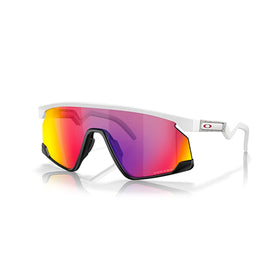 Oakley Sunglass BXTR prizm road Lenses with matte white Frame