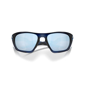 Oakley Sunglass Lateralis prizm deep water polarized Lenses with matte transparent blue Frame
