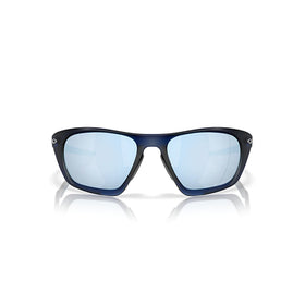 Oakley Sunglass Lateralis prizm deep water polarized Lenses with matte transparent blue Frame