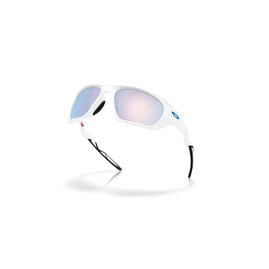Oakley Sunglass Lateralis prizm snow sapphire Lenses, matte white Frame