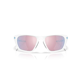 Oakley Sunglass Lateralis prizm snow sapphire Lenses, matte white Frame