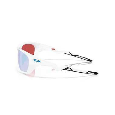 Oakley Sunglass Lateralis prizm snow sapphire Lenses, matte white Frame