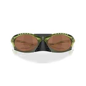 Oakley Sunglass Plantaris prizm tungsten Lenses with matte transparent fern Frame