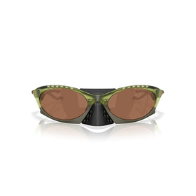 Oakley Sunglass Plantaris prizm tungsten Lenses with matte transparent fern Frame