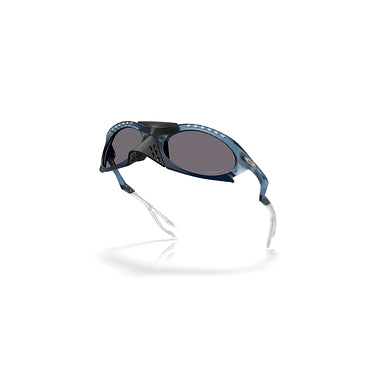 Oakley Sunglass Plantaris Polaris Collection prizm grey polarized Lenses, matte transparent abyss Frame