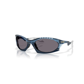 Oakley Sunglass Plantaris Polaris Collection prizm grey polarized Lenses, matte transparent abyss Frame