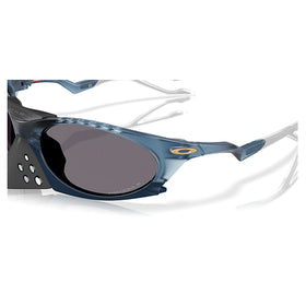 Oakley Sunglass Plantaris Polaris Collection prizm grey polarized Lenses, matte transparent abyss Frame