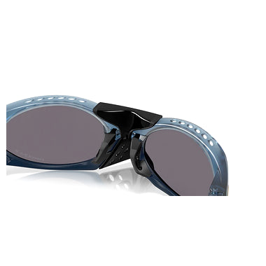 Oakley Sunglass Plantaris Polaris Collection prizm grey polarized Lenses, matte transparent abyss Frame