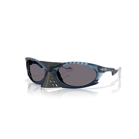 Oakley Sunglass Plantaris Polaris Collection prizm grey polarized Lenses, matte transparent abyss Frame