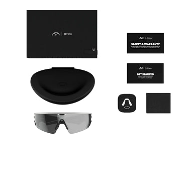 Oakley Sunglass Meta Vanguard prizm black Lenses with white Frame