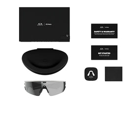 Oakley Sunglass Meta Vanguard prizm black Lenses with white Frame