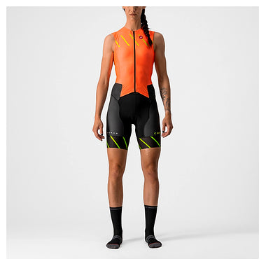FREE SANREMO W SUIT SLEEVELESS-CORAL FLASH