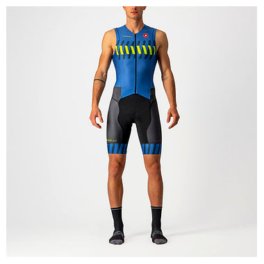FREE SANREMO 2 SUIT SLEEVELESS-COBALT BLUE/ELECRTIC LIME