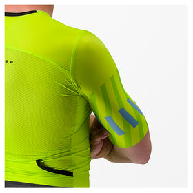 FREE SANREMO 2 SUIT SHORT SLEEVE-ELECTRIC LIME/NIAGARA BLUE