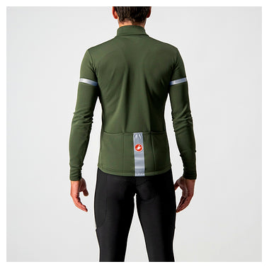 FONDO 2 JERSEY (WINTER)-MILITARY GREEN/SILVER REFLEX