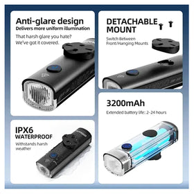 Cyclami Ai 1800 Lumen Bicycle Front Light
