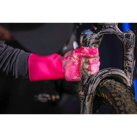 Muc-off Deep Scrubber Gloves (Pink)