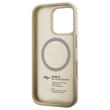 Peak Design Mobile // Everyday Clarino Case // iPhone 16 Pro // Bone