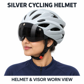 Adult Cycling Helmet with Detachable Goggle Helmet for Road, MTB
