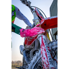 Muc-off Deep Scrubber Gloves (Pink)