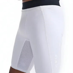 2XU MA7198B Base Layer Compression Shorts-White/White-XS
