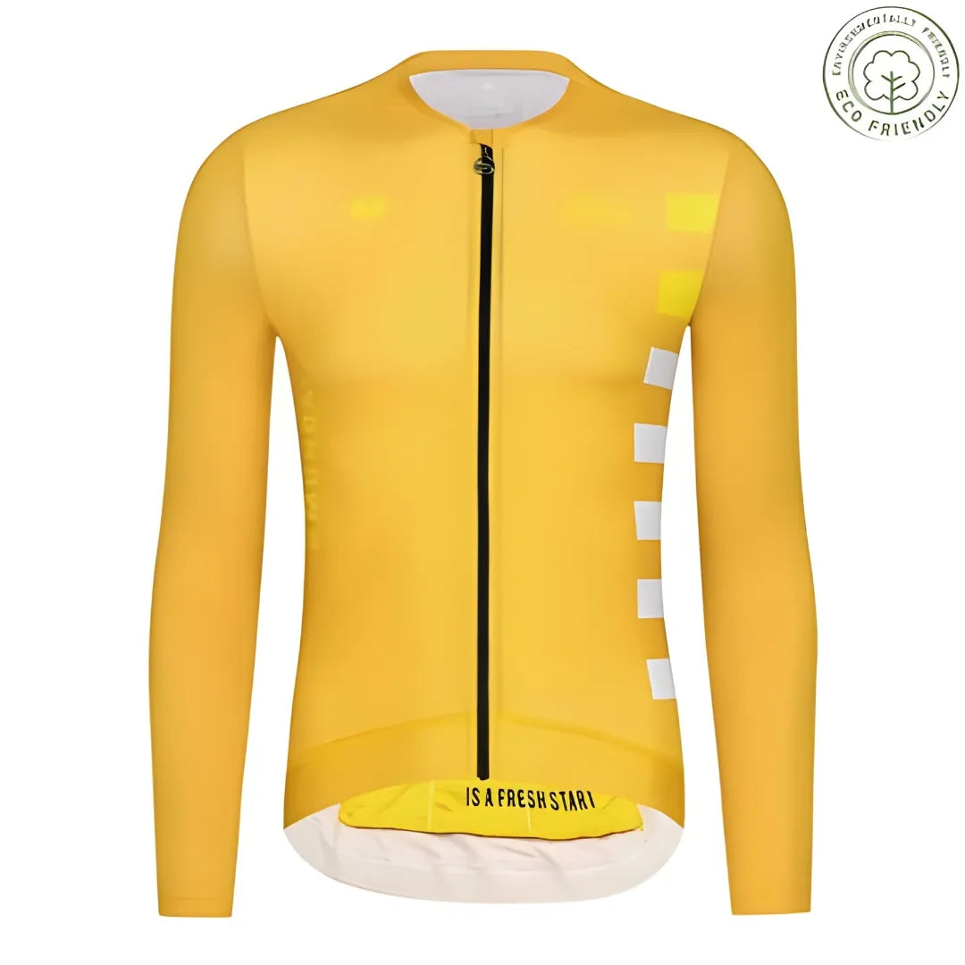 Skull Monton Monday Long Sleeve Jersey-Yellow