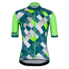 Santini Ironman VIS Jersey-Fluo Green