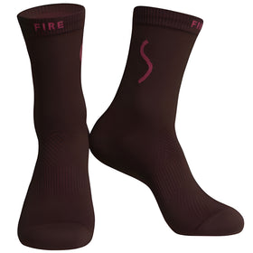 Monton Skull Fire Socks-Red