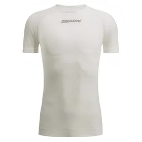 Santini Rete Baselayer (Short Sleeve)-White