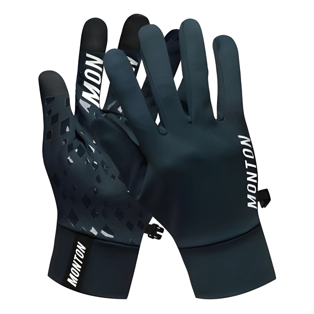 Monton Majin Winter Long Gloves-Rhino Blue
