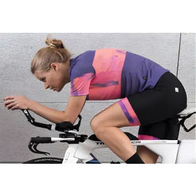 Santini Wmn Forza Indoor Training Tech T-Shirt-Atomic Orange