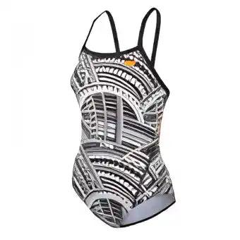 Zone 3 Strap Back Women's Swimsuit (Kona Speed)
