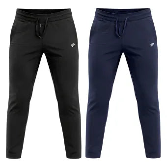 Men’s Premium Stretch Sports Track Pants – Slim Fit Gym & Casual Wear - Black