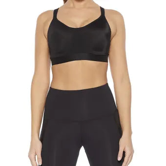 2XU Hi Impact Bra-38C-Black/Black