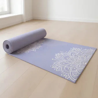 Premium Non-Slip Printed Yoga Mat (Mix Color – 1 Pc)