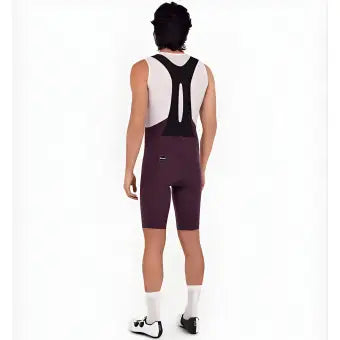 Santini Unico Edge Bibshorts-Burgundy