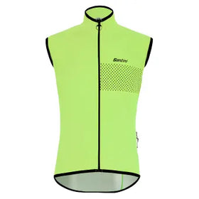 Santini Guard Nimbus Rain & Wind Vest-Fluo Green