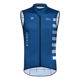 Monton Friday Windproof Vest-Grey Blue