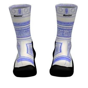 Santini Tour De France Arrivee Arc De Triomphe Socks-Print